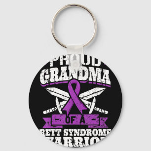 Llavero La Orgullosa Abuela De Un Guerrero Del Síndrome De