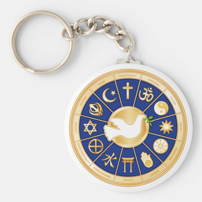 Llavero La paloma de la paz (Frente)