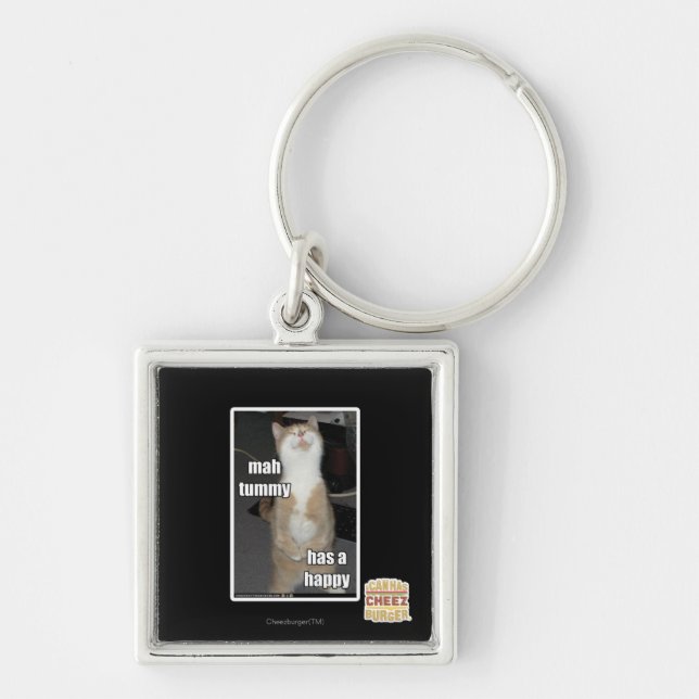 Llavero La panza del Mah tiene un feliz (Frente)