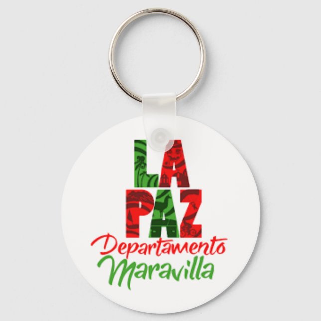 Llavero La Paz ciudad maravilla (Anverso)