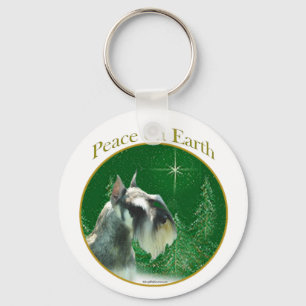 Llavero La paz de Schnauzer en miniatura