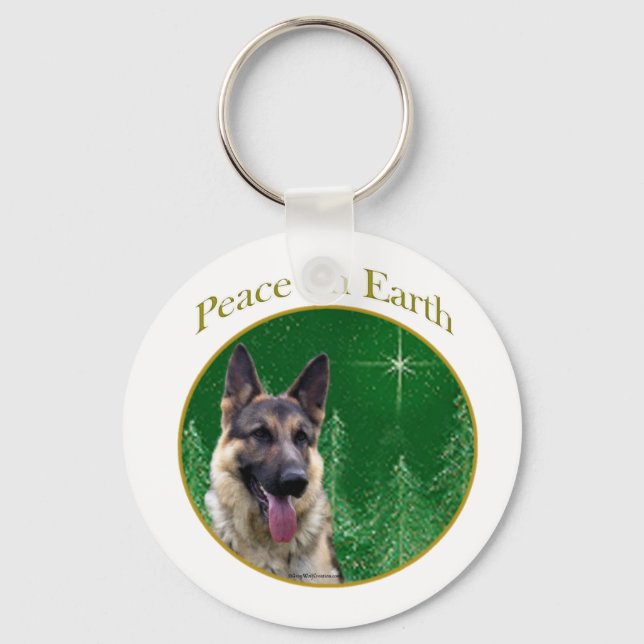 Llavero La paz del Pastor Alemán (Anverso)