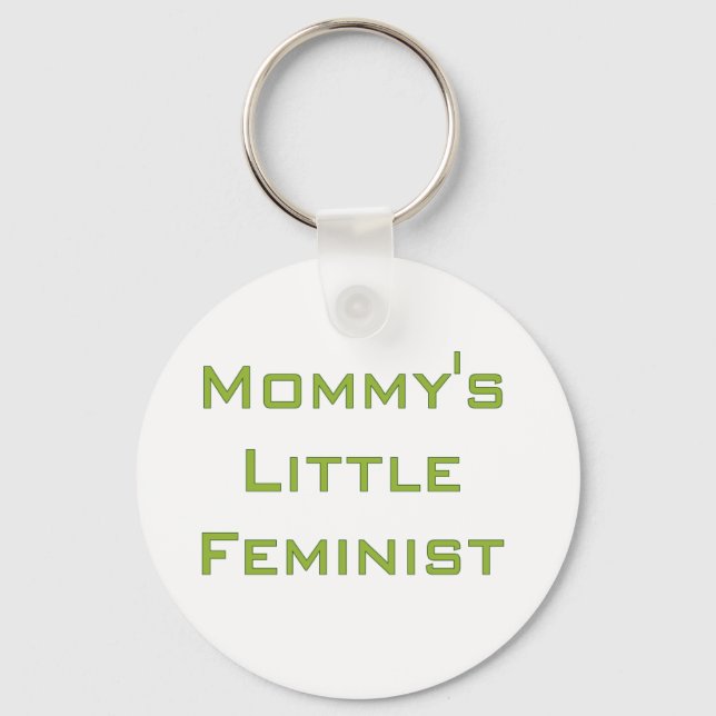 Llavero La pequeña feminista de mamá (Anverso)