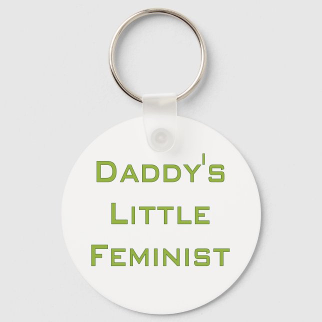 Llavero La pequeña feminista de papá (Anverso)