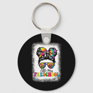 Llavero La pequeña Miss Prescología Tie Dye Messy Bun Chic