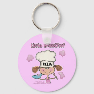Llavero La pequeña señorita Chef Personalizada