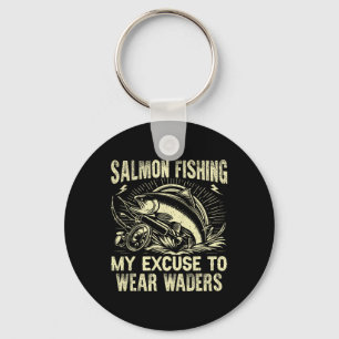 Llavero La pesca de salmón mi excusa para usar botas de pe