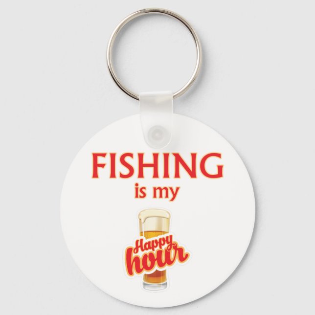 Llavero La pesca es mi hora feliz (Anverso)