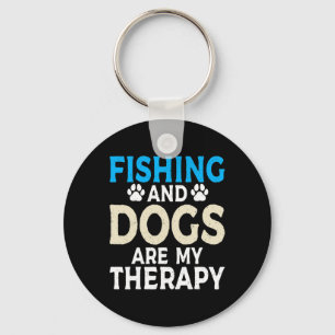 Llavero La Pesca Y Los Perros Son Mi Terapia Angling Hunti