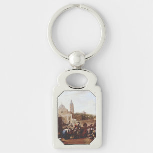 Llavero La Piazza del Popolo en Roma por Johannes Lingelba