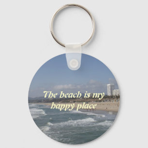 Llavero La playa es mi lugar feliz