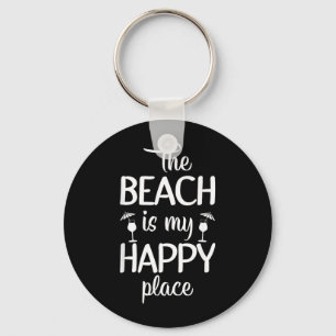 Llavero La playa es mi lugar feliz