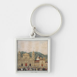 Llavero La plaza de Bolivar, Bogotá, 1837