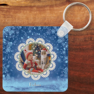 Llavero La Plaza Metalizado de los Navidades de la Poiluna