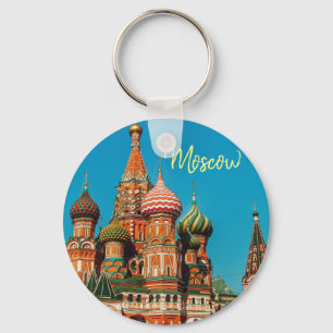 Llavero La Plaza Roja de Moscú, el Keychain ruso de St Ba