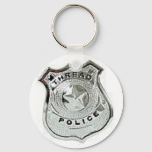 Llavero la policía del hilo badge