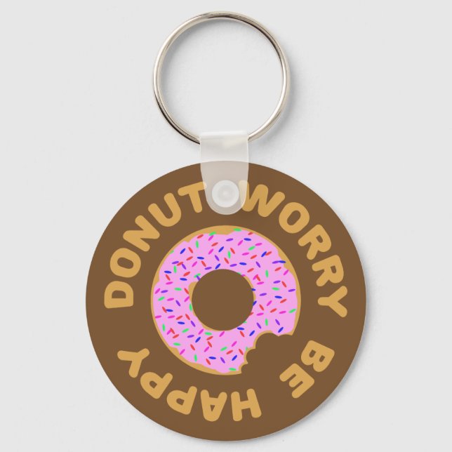 Llavero La preocupación de Donut es feliz (Anverso)