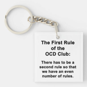 Llavero La primera regla del club OCD