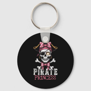 Llavero La Princesa Pirata Skull Crossbone Halloween Para