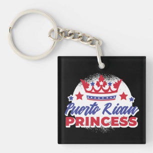 Llavero La princesa puertorriqueña cute el orgullo Chica B
