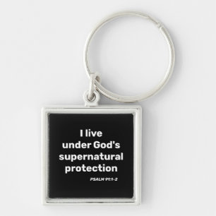 Llavero La protección sobrenatural de Dios Salmo 91: 1-2 b
