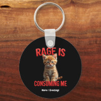 La rabia me consume gato gatito, línea graciosa