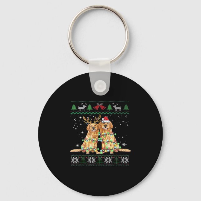 Llavero La recuperación de oro Navidades feos Perro Gracio (Anverso)