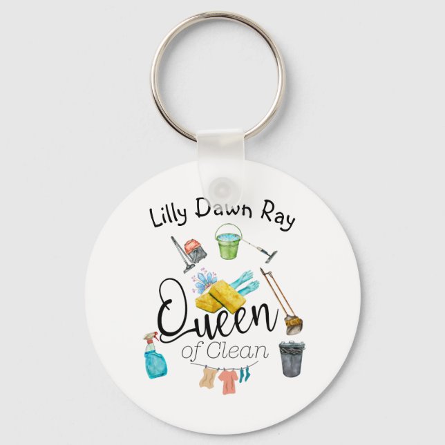 Llavero La Reina De La Limpieza (Anverso)