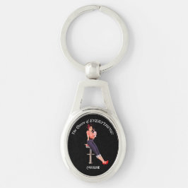 Llavero ¡La Reina de todo! Texto editable y nombre