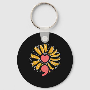 Llavero La salud mental del girasol fortalece la esperanza