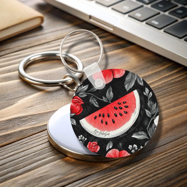 Llavero La sandía de Palestina libre (Free Palestine Watermelon Key Chain)