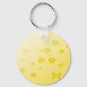 Llavero La sol florece mariposas de n