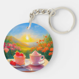 Llavero La tarde más dulce del día Keychain acrílico