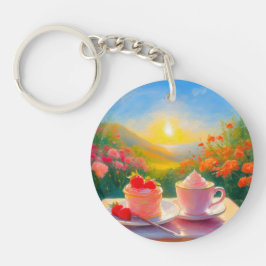 Llavero La tarde más dulce del día Keychain acrílico