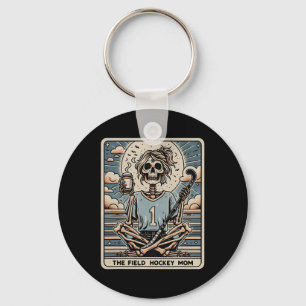 Llavero La tarjeta de tarot de la madre de hockey sobre hi