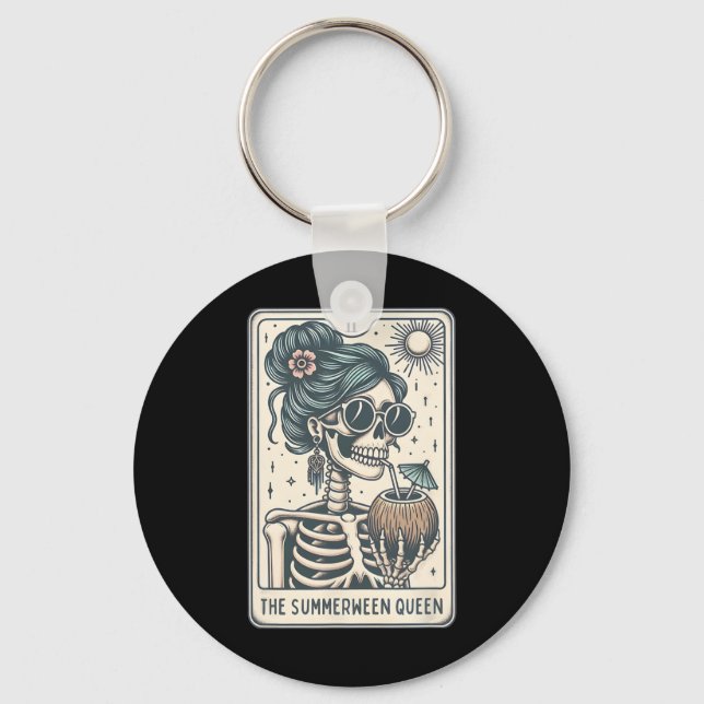 Llavero La tarjeta Summerween Queen Tarot (Anverso)