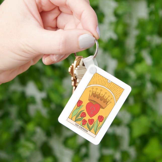 Llavero La tarjeta tarot de Empress mayor arcana (Mano)