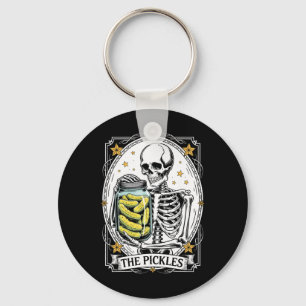 Llavero La tarjeta Tarot de Pickles Skeleton Canning Seaso
