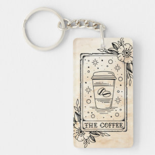 Llavero La tarjeta Tarot para el café