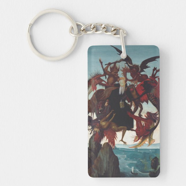 Llavero La tentación de San Antonio por Miguel Ángel (Frente)