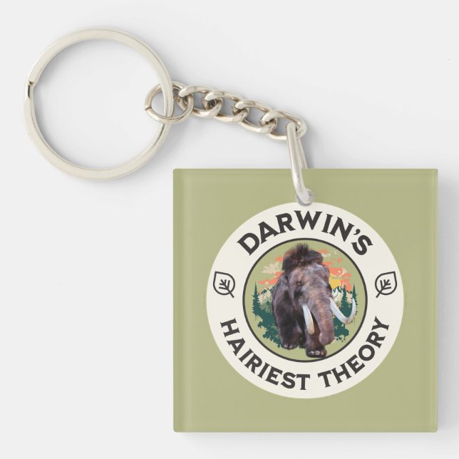 Llavero La teoría más peluda de Darwin Mamut lanudo  (Frente)