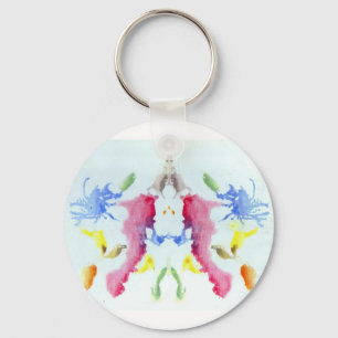 Llavero La tinta de la prueba de Rorschach borra la