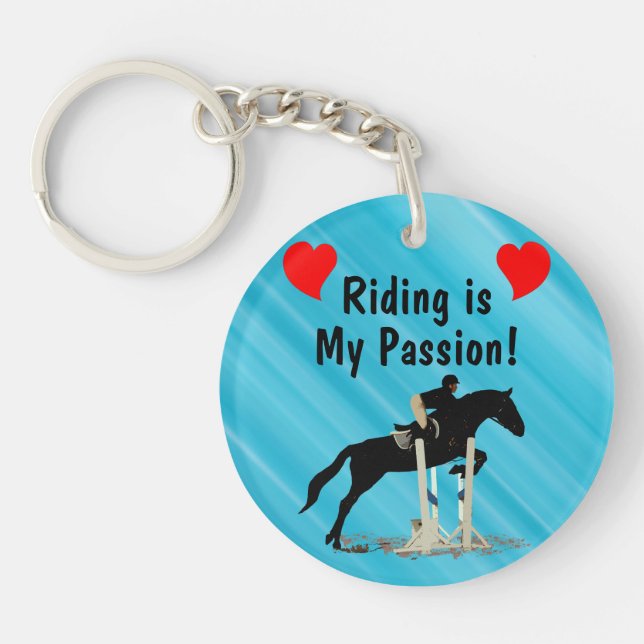 Llavero La transmisión es mi cadena de caballos de pasión (Frente)