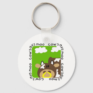 Llavero La vaca dice las camisetas y los regalos del MOO