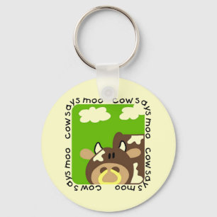 Llavero La vaca dice las camisetas y los regalos del MOO