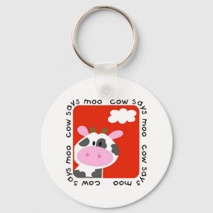 Llavero La vaca dice las camisetas y los regalos del MOO