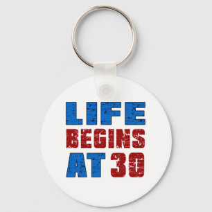 Llavero La vida comienza en 30