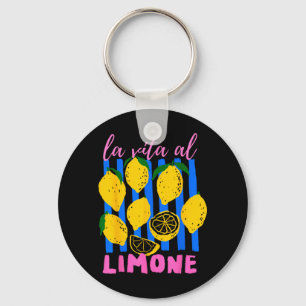 Llavero La Vida Con Limón Funny Limón Fruta Verano Italian