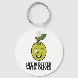 Llavero La Vida De Amante De Oliva Es Mejor Con Las Olivas