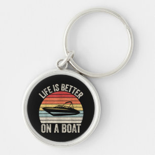 Llavero La Vida De Vintage Es Mejor En Un Bote Capitán P